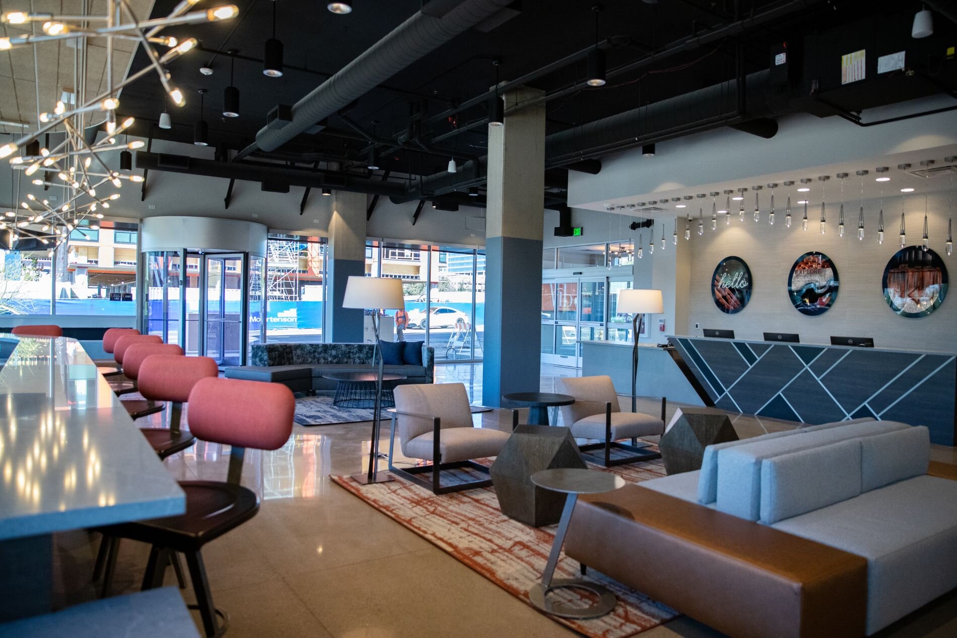 lounge and lobby interior at vib best western tempe