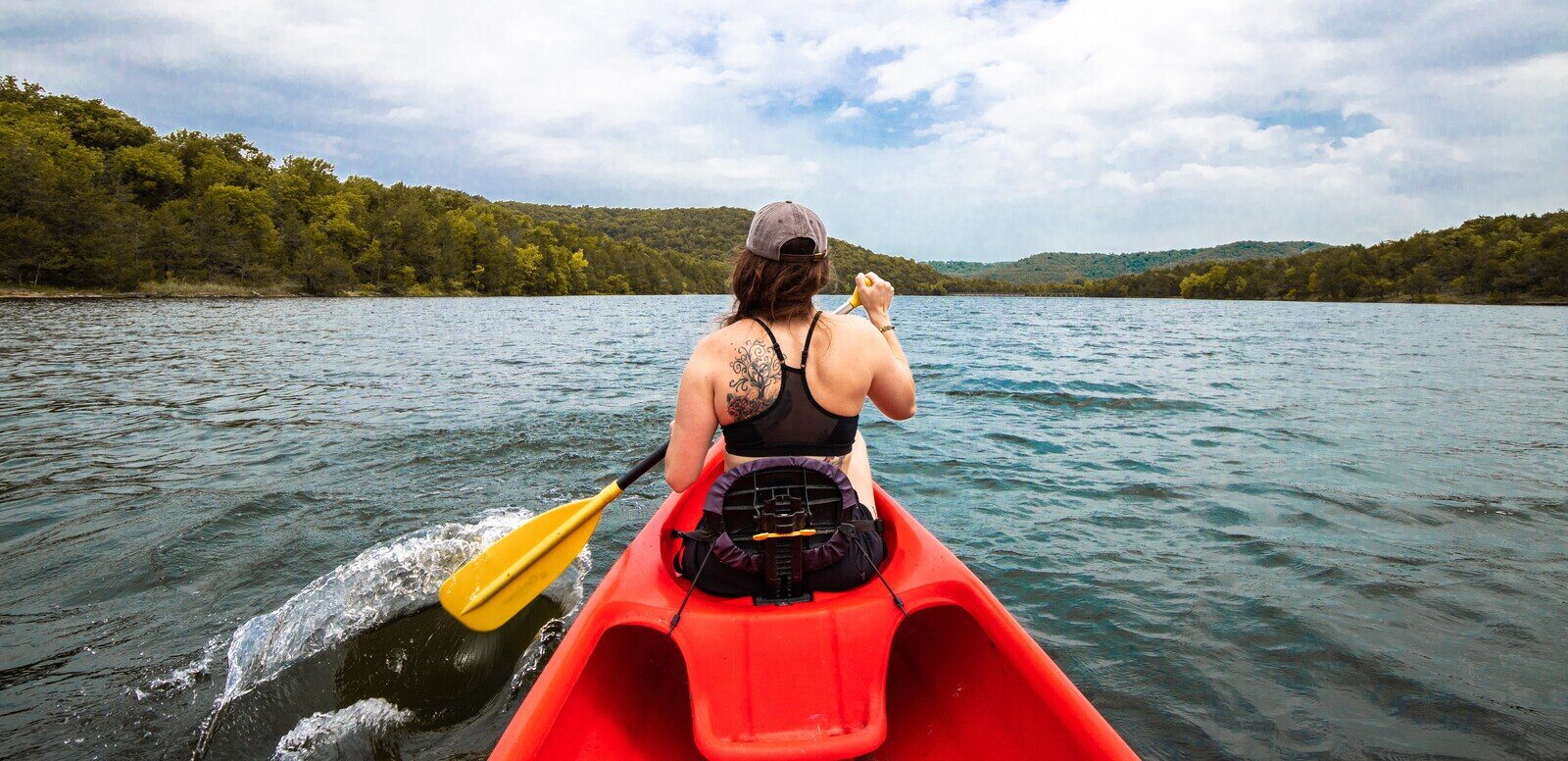 Woman Kayaking